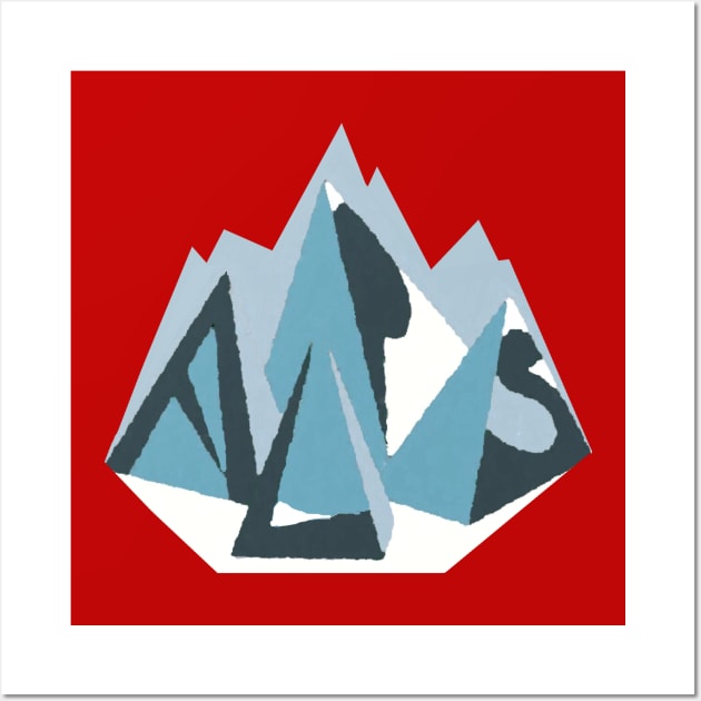 cubic alps Wall Art by new eccentrics